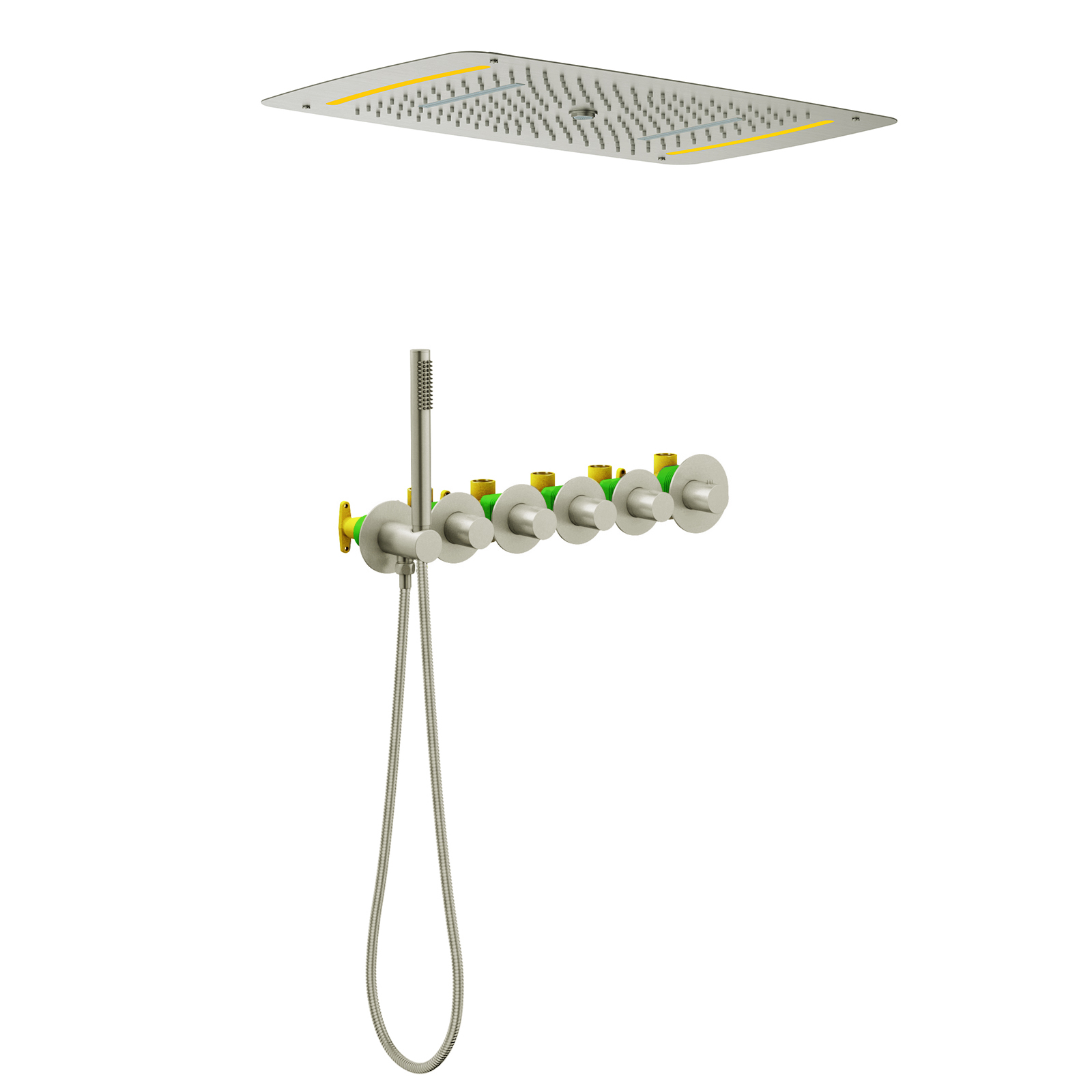 Встраиваемая душевая система с термостатом Timo Saona SX-2319/13SM никель