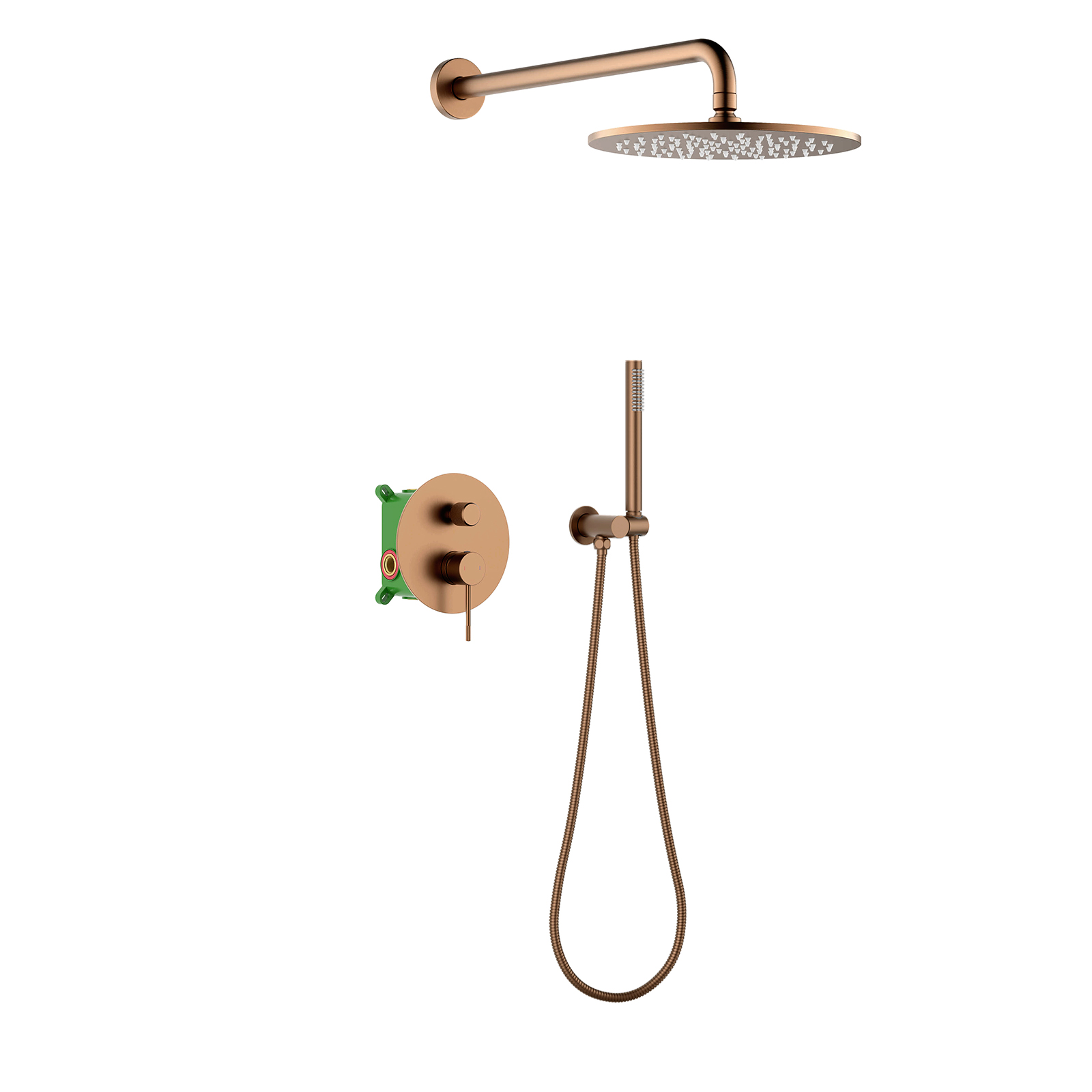 Встраиваемая душевая система со смесителем Timo Saona SX-2369/19SM розовое золото