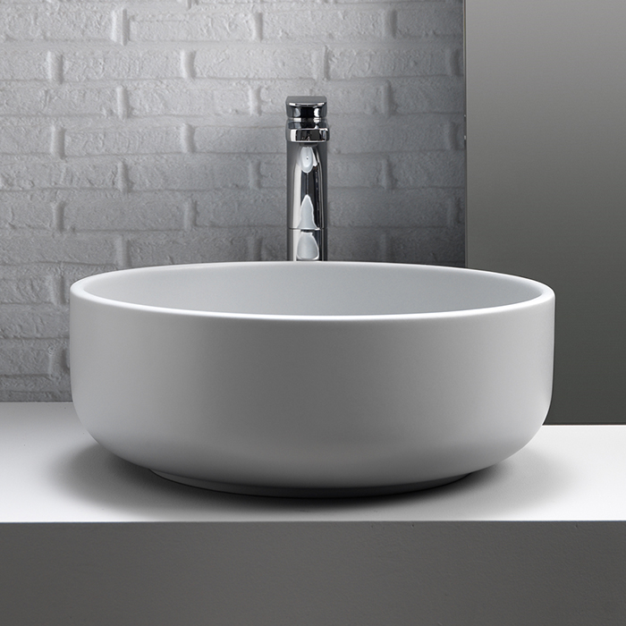 Раковина накладная 46см Kerasan Ciotola 430230 белый матовый