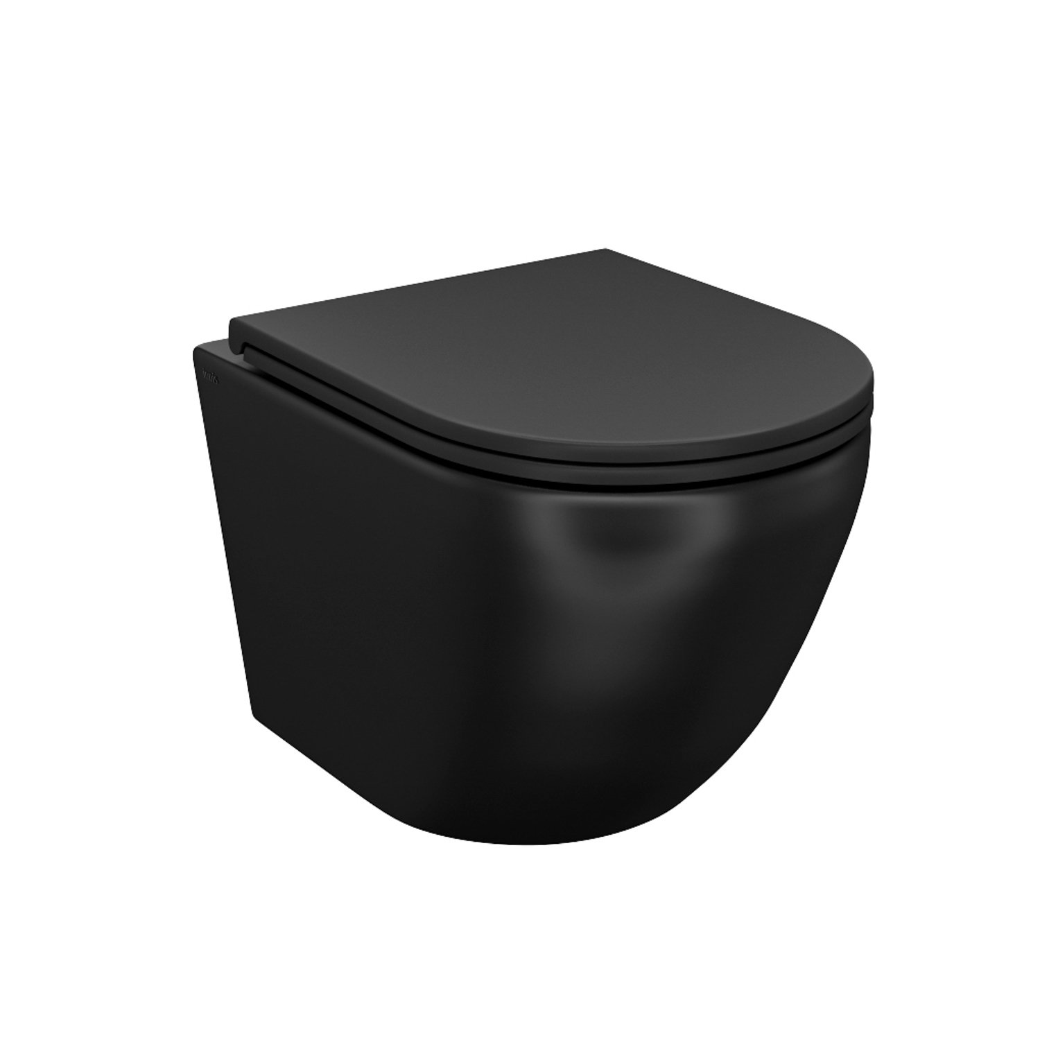 Унитаз подвесной IDDIS Blanco BLAR3BMi25 черный матовый, с сиденьем микролифт