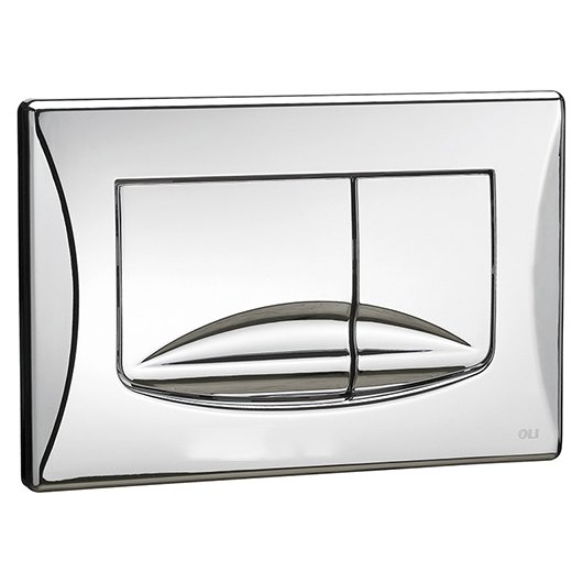 Кнопка смыва для унитазов OLI RIVER DUAL 638504 хром глянцевый