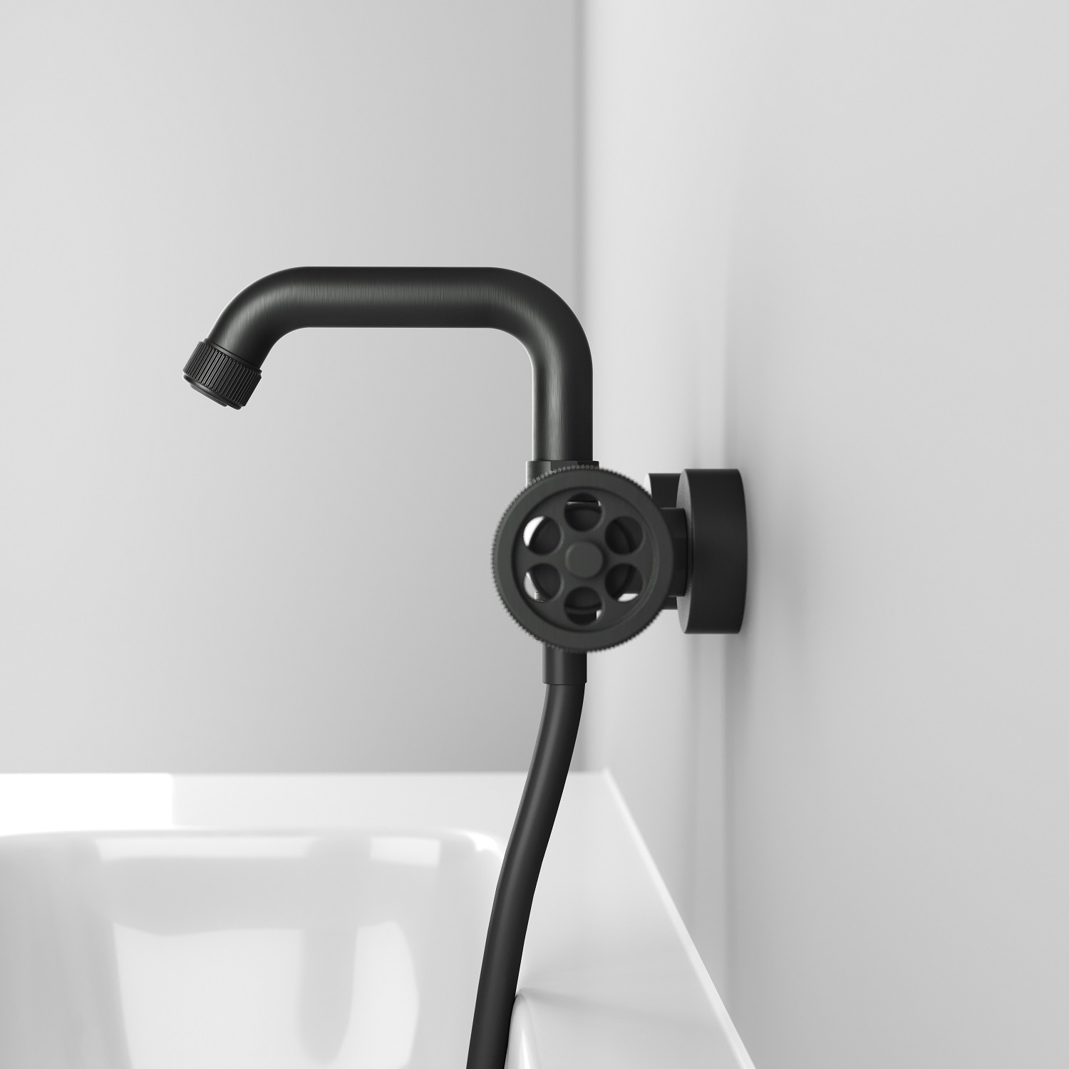 Смеситель для ванны с душем IDDIS Grange GRAGMR2i02 графит матовый