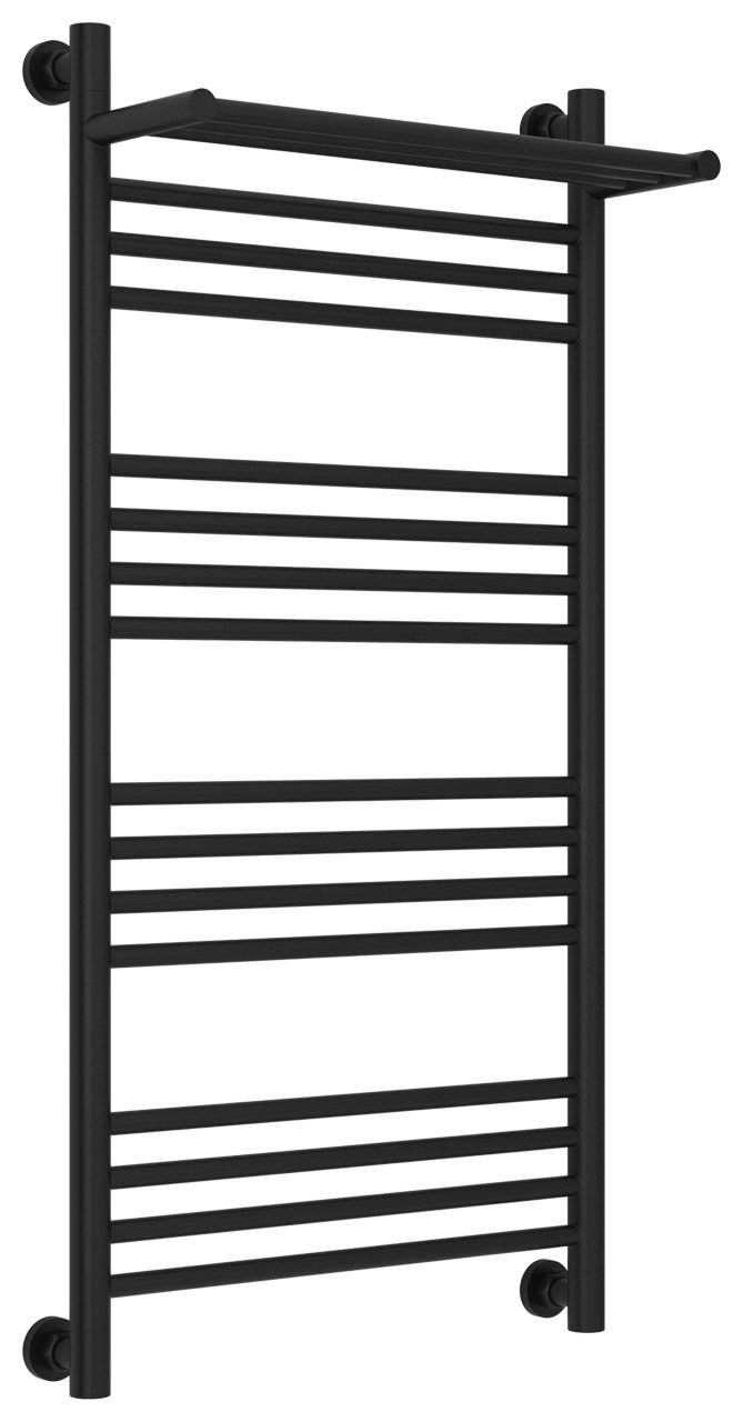 Полотенцесушитель водяной Сунержа Богема с полкой+ 100х50 черный матовый