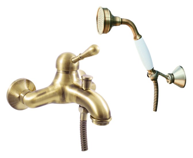 Смеситель для ванны Rav Slezak Labe Mosaz L054.5/2SM бронза
