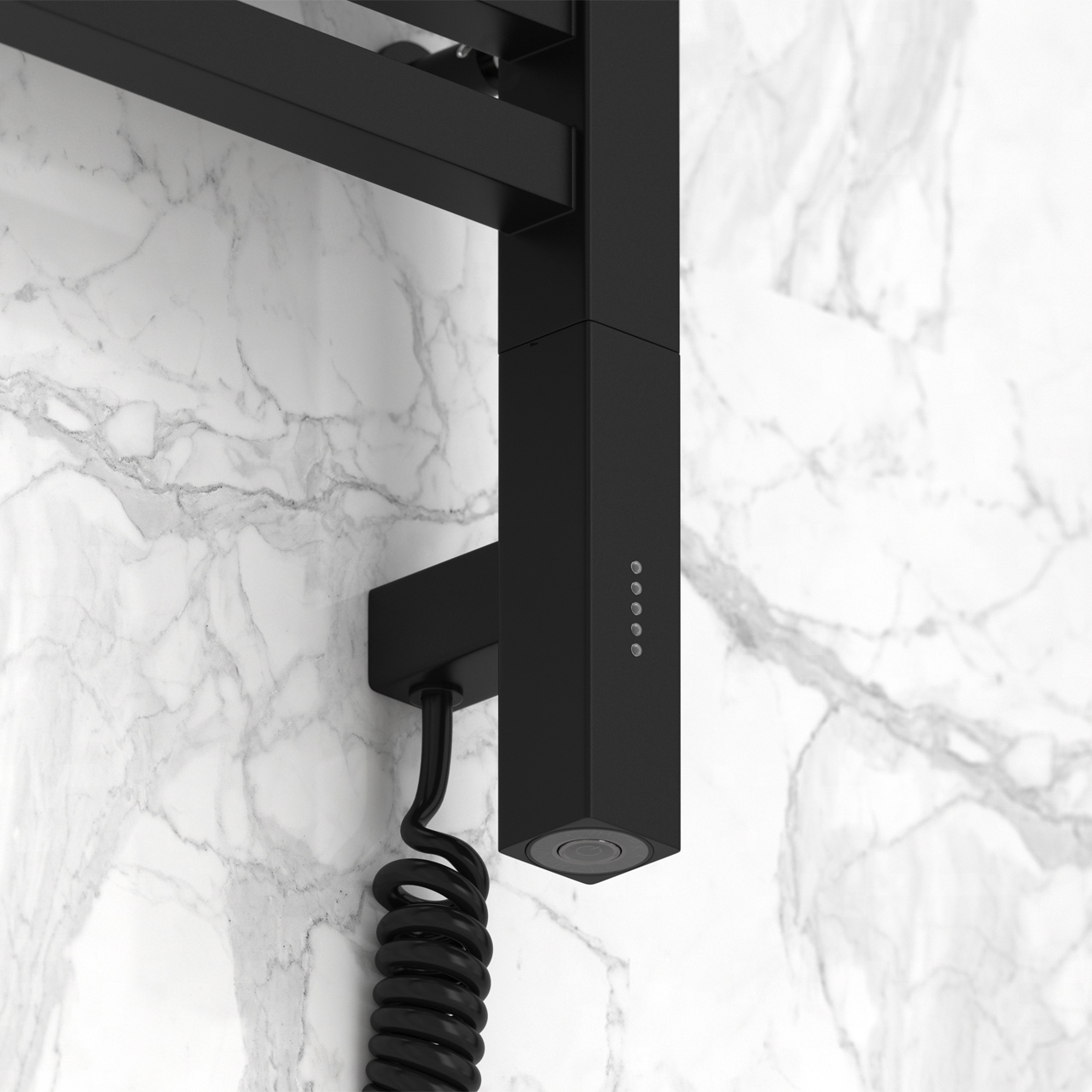 Полотенцесушитель электрический Сунержа Модус 3.0 120х40 черный матовый, правый ТЭН