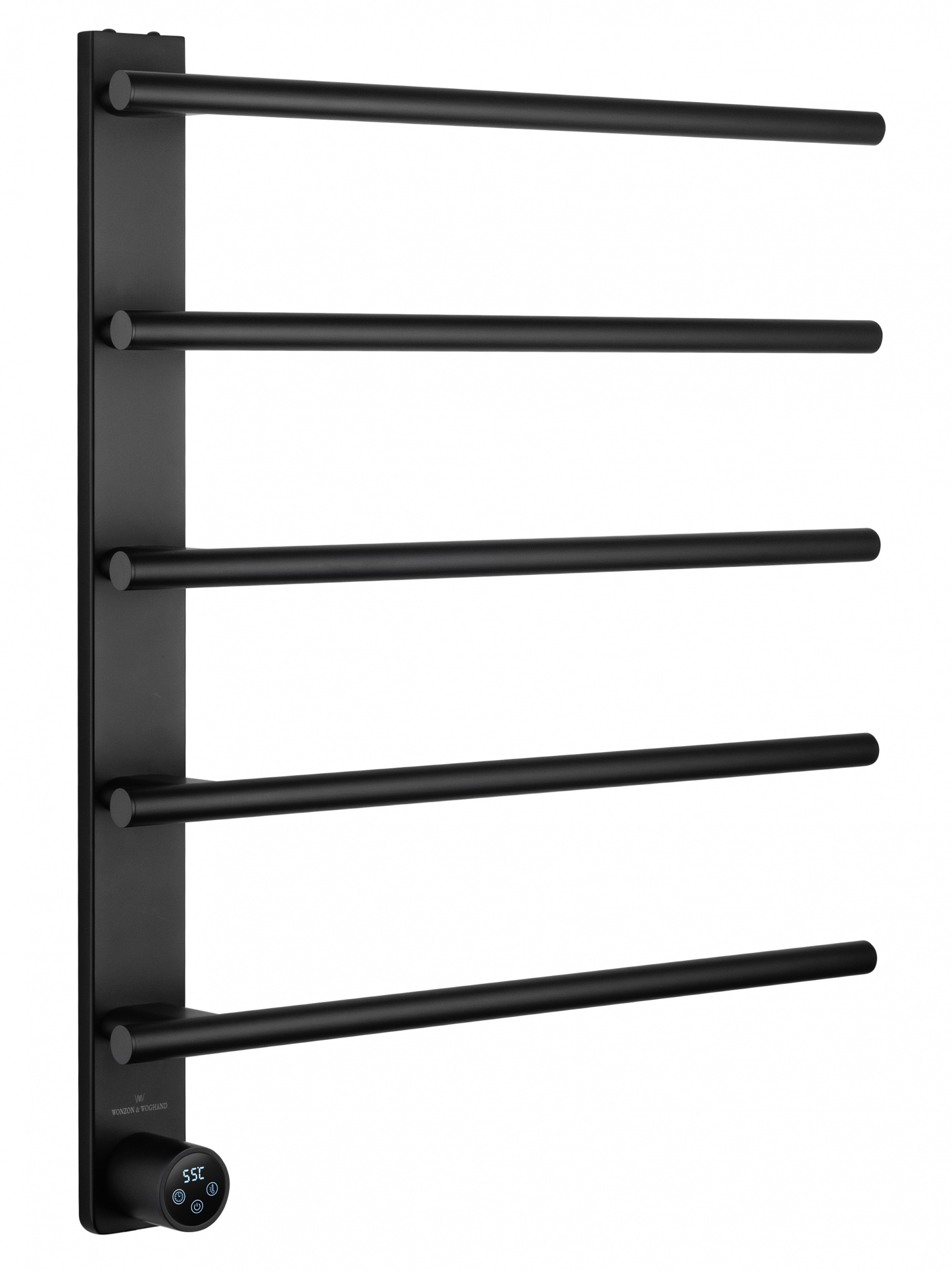 Полотенцесушитель электрический WONZON & WOGHAND NÜRNBERG, Черный матовый (WW-AL345-MB)