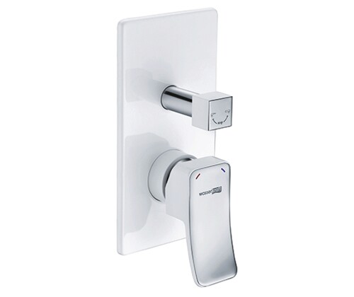 Смеситель для душа WasserKraft Aller 10641WHITE хром/белый