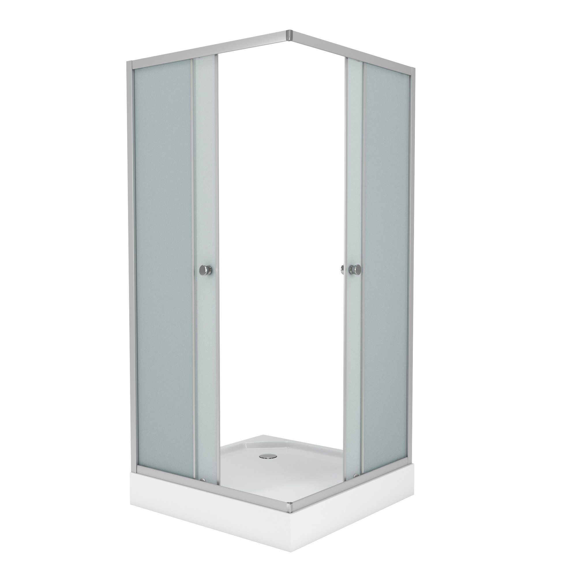 Душевой угол Niagara NG- 009-14Q 90x90x195 профиль хром матовый, стекло матовое