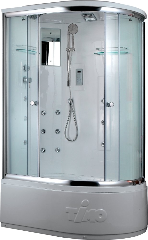 Душевая кабина Timo Lux T-7720 L 120x85x220 профиль хром глянцевый, стекло прозрачное