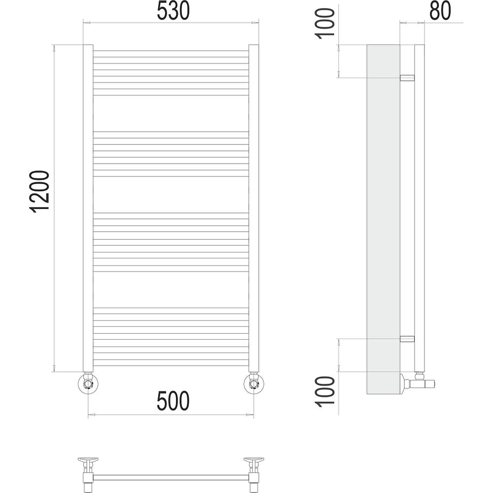 Полотенцесушитель водяной Terminus Сицилия П18 50х120
