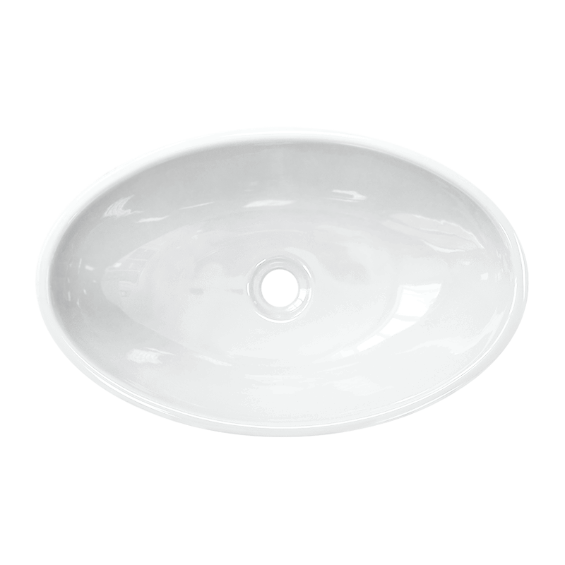 Раковина накладная 55см Sanita Luxe Ringo Cut RNGSLWB01C белый