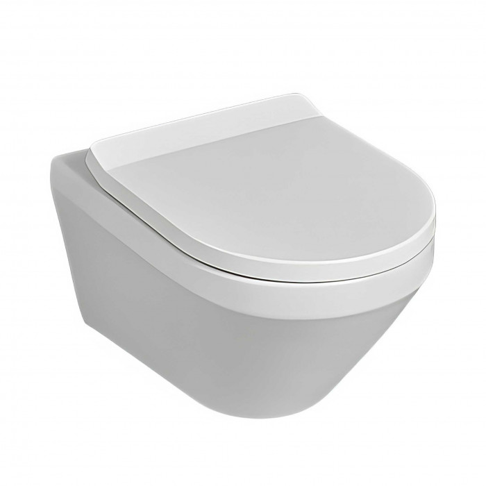 Унитаз подвесной безободковый Villeroy&Boch Architectura TwistFlush 4616СВ01 с сиденьем микролифт