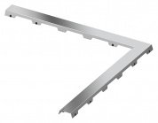 Решетка TECE TECEdrainline Steel II 6 110 82 100х100 см угловая