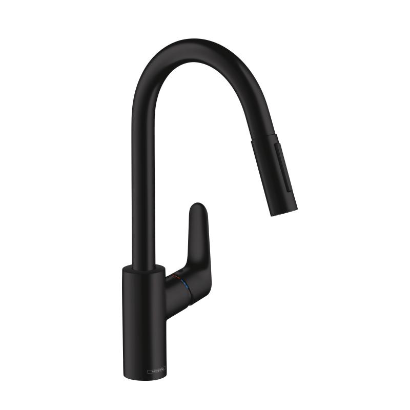 Смеситель для кухни Hansgrohe Focus M43 31815670 черный матовый