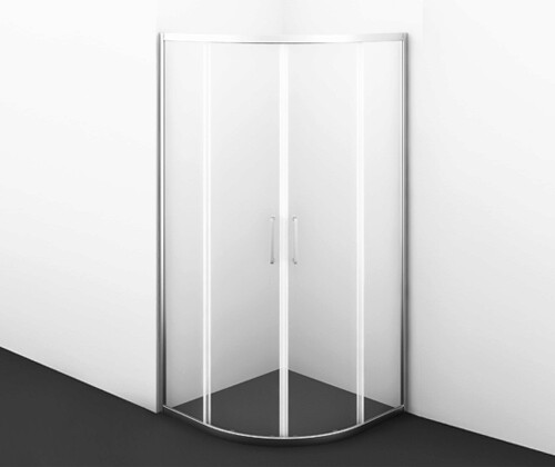 Душевой угол WasserKraft Main 41S23 100x100x200, профиль хром, стекло прозрачное