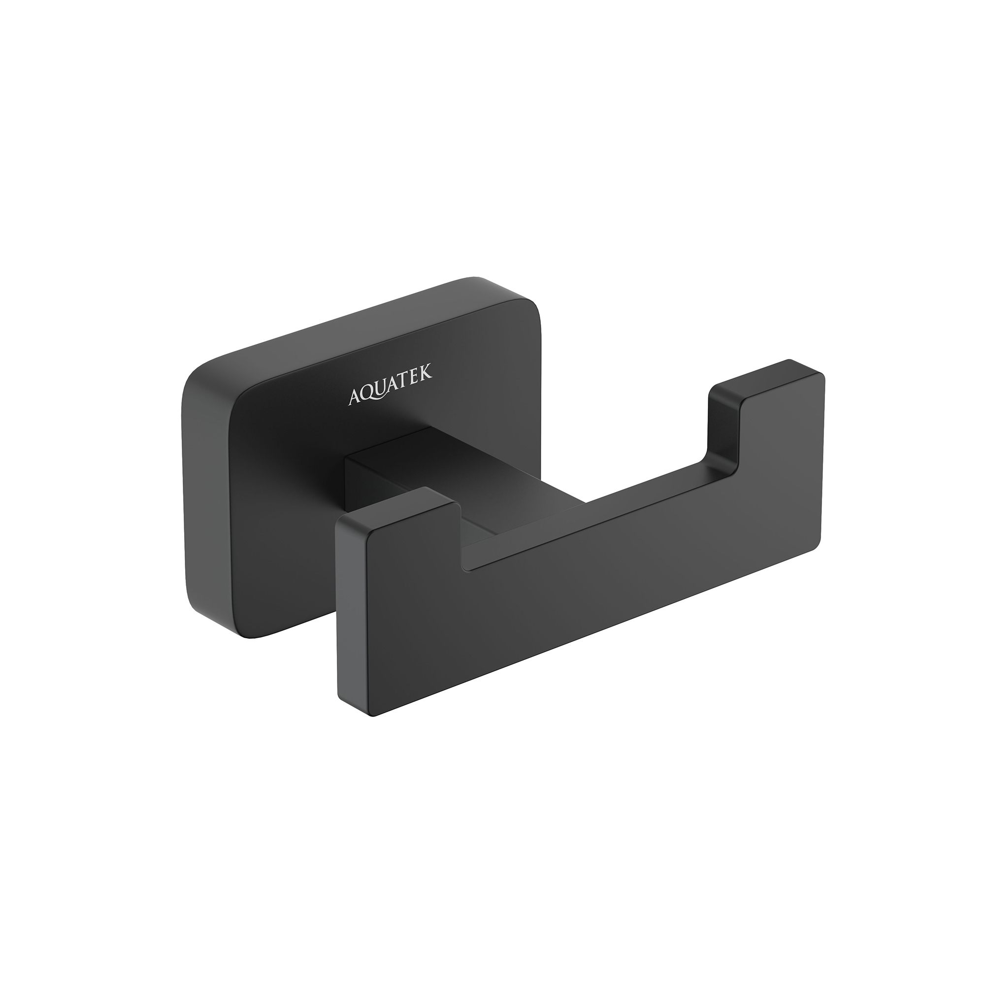 Крючок двойной Aquatek Либра AQ4302MB черный матовый