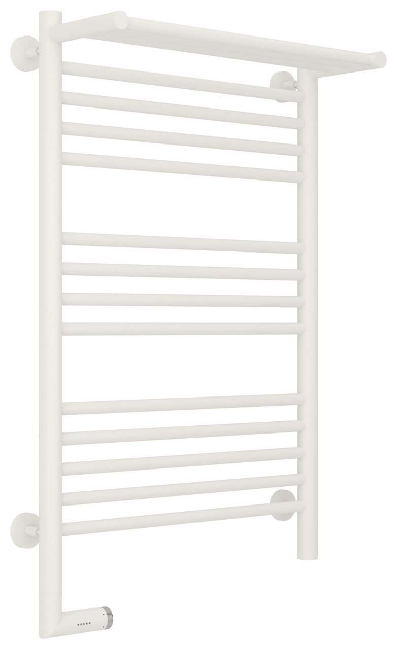 Полотенцесушитель электрический Сунержа Богема с полкой 2.0 80х50 белый матовый, подключение правое