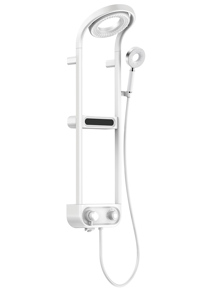 Душевая стойка с термостатом AQUAme AQM8004W белый матовый