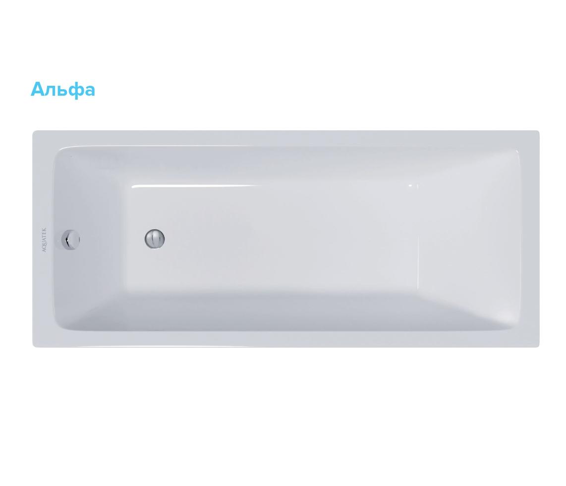 Чугунная ванна Aquatek АЛЬФА 170х75 AQ8970F-00 белый