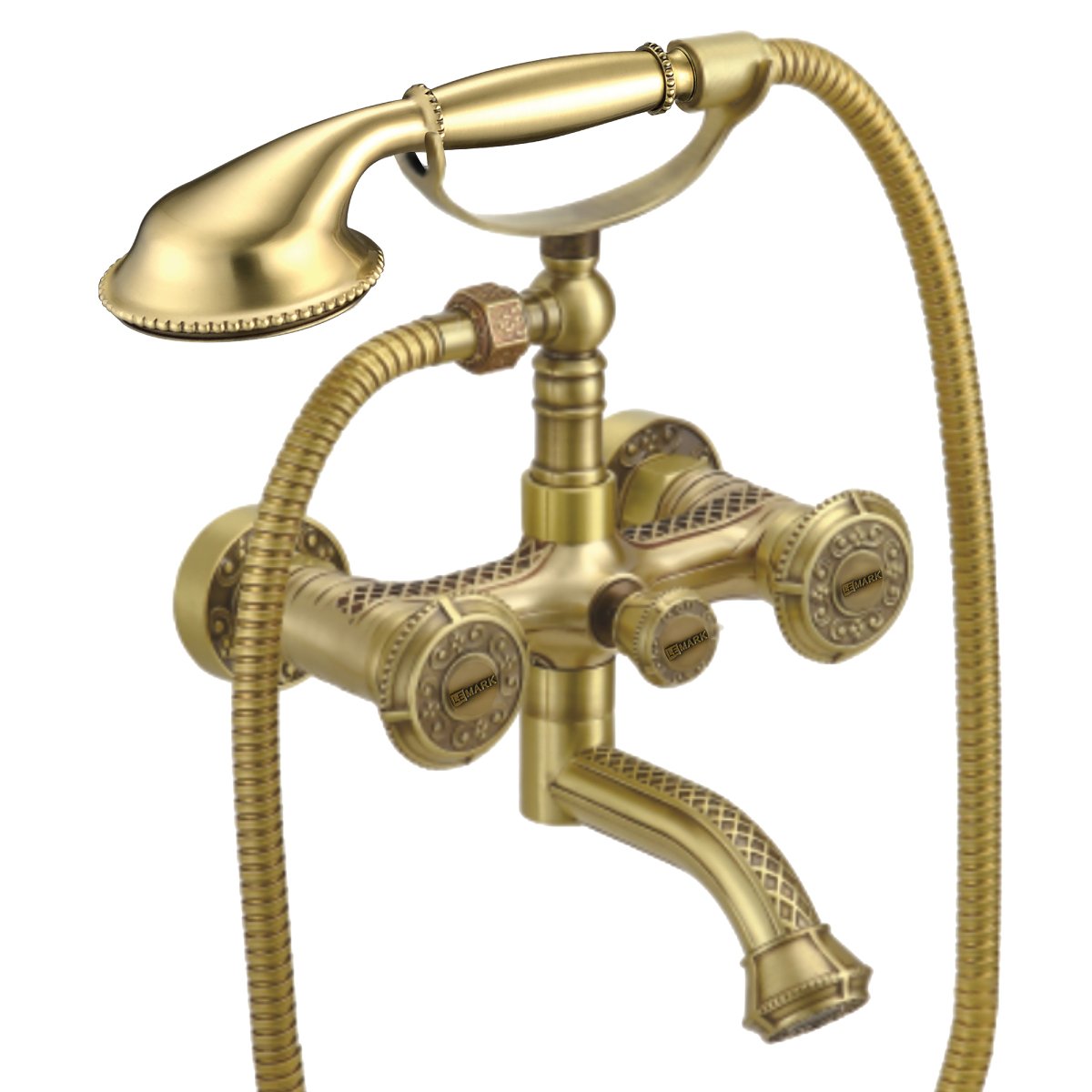 Смеситель для ванны с душем Lemark Jasmine  LM6614B бронза