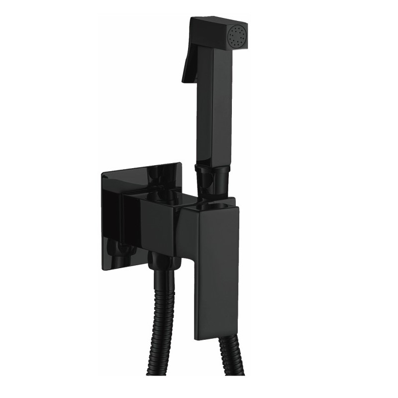 Гигиенический душ со смесителем Haiba HB5512-7 черный матовый
