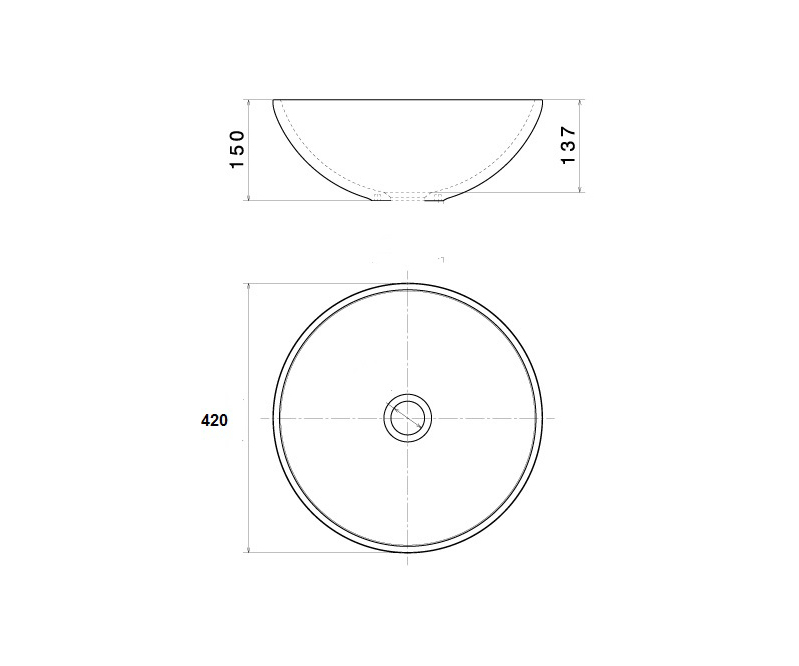 Раковина чаша Bronze de Luxe Festival 2231, разноцветная