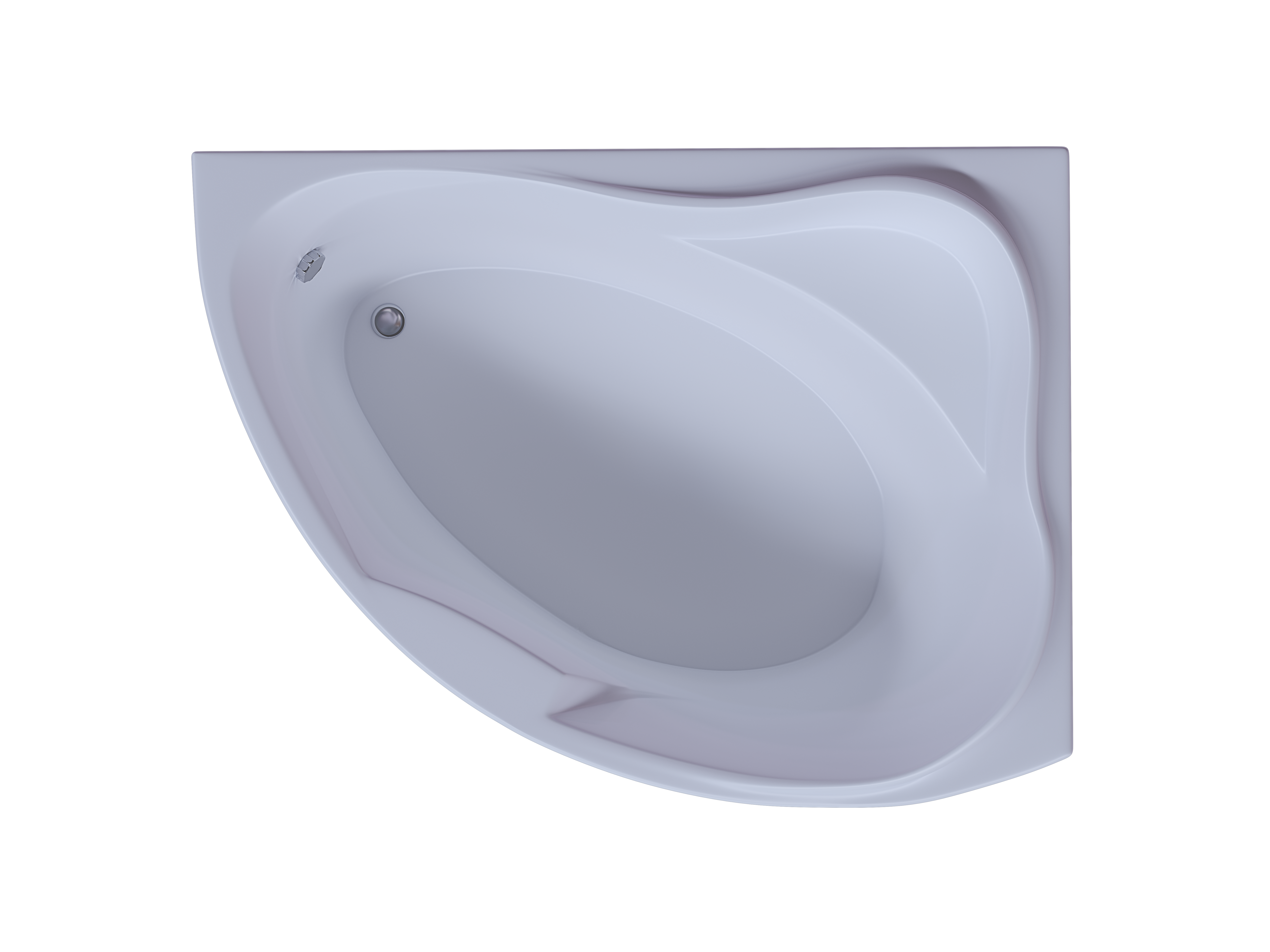 Акриловая ванна Aquatek Альтаир 158x119 см R пустая с фр.экр. вклеенный каркас