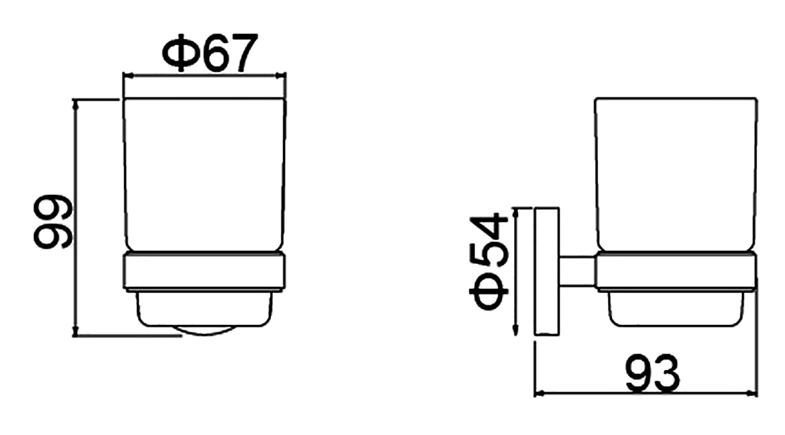 Стакан для ванной подвесной Timo Saona 13031/19 розовое золото