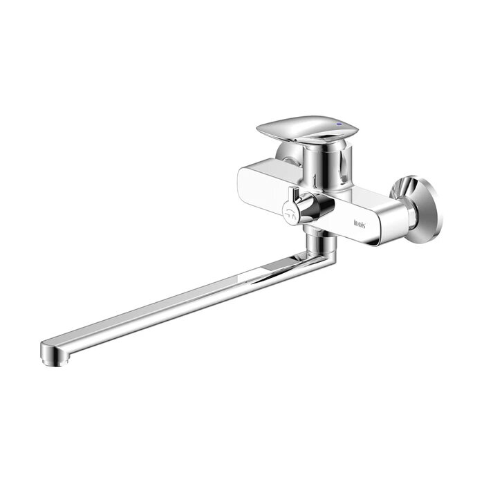 Смеситель для ванны с душем IDDIS Stone STOSB00i10WA хром глянцевый