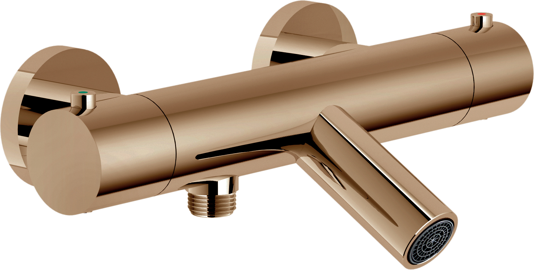 Термостат для ванны с душем Nobili Velis VE125010/1RCP красное золото