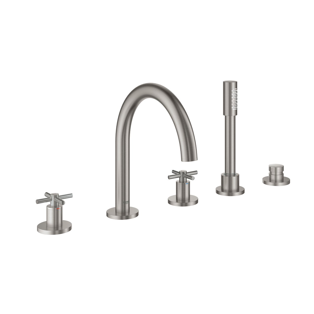 Комплект смесителей для ванны Grohe Atrio 19923DC3 суперсталь