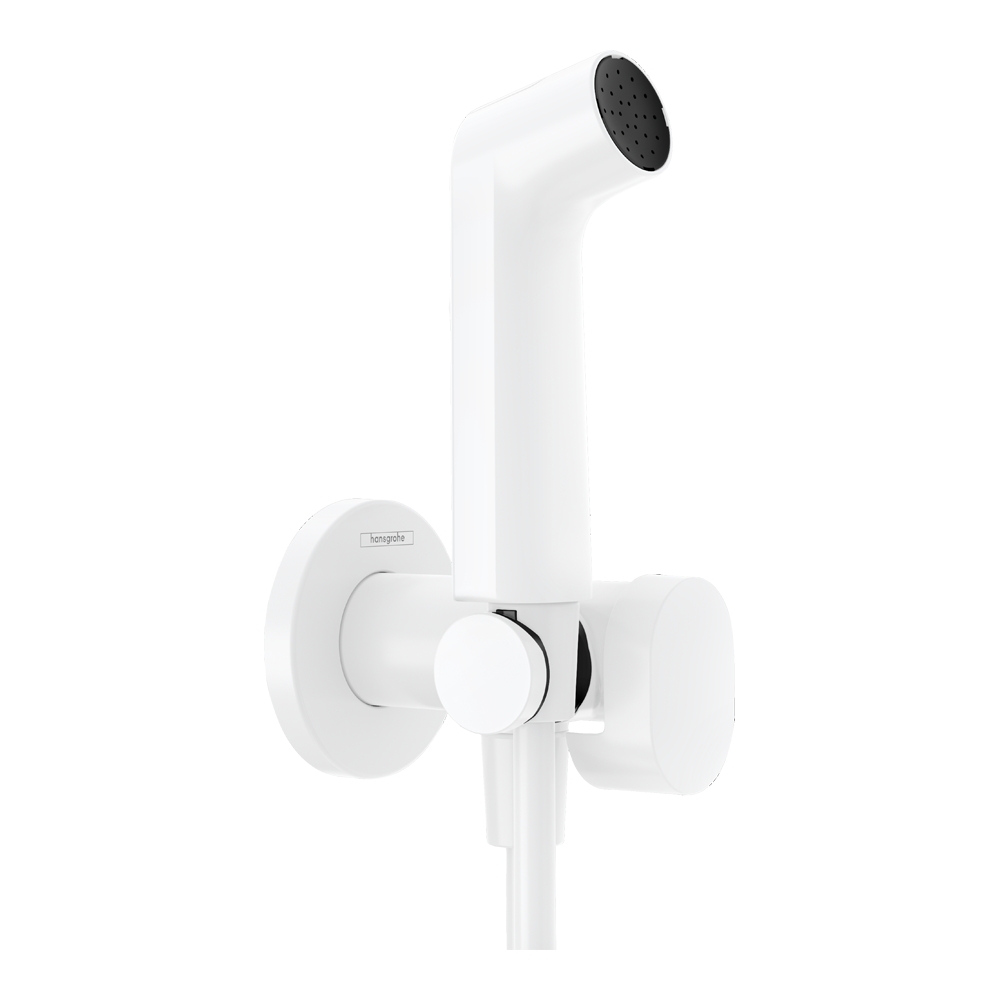 Гигиенический душ со смесителем Hansgrohe S 1jet 29232700 белый матовый