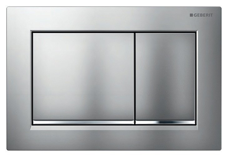 Кнопка смыва Geberit Omega 30 115.080.KN.1 хром глянцевый/хром матовый