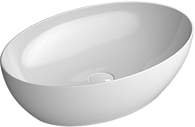 Раковина накладная 60см GSI Pura 884211 белый