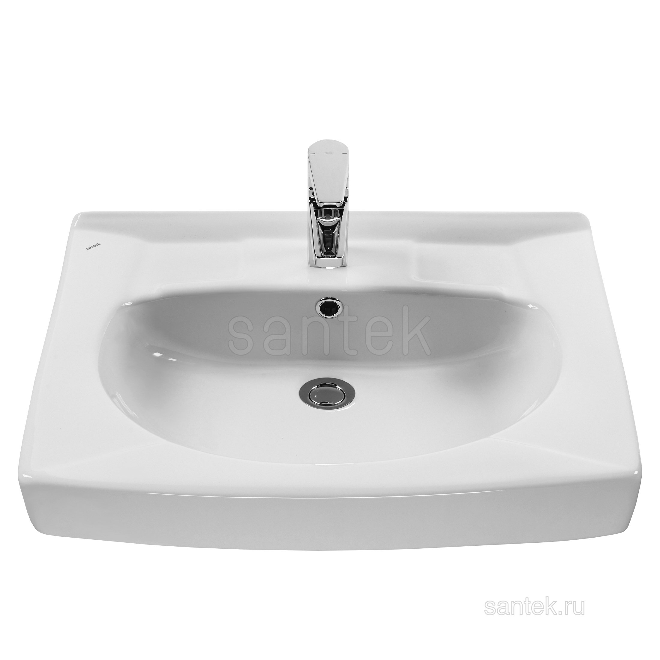Раковина Santek Пилот 50 отверстие под смеситель 1WH301970