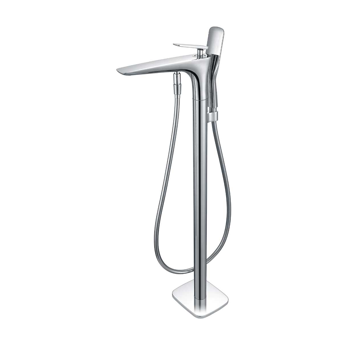 Смеситель для ванны напольный Vincea  VTF-102CH хром