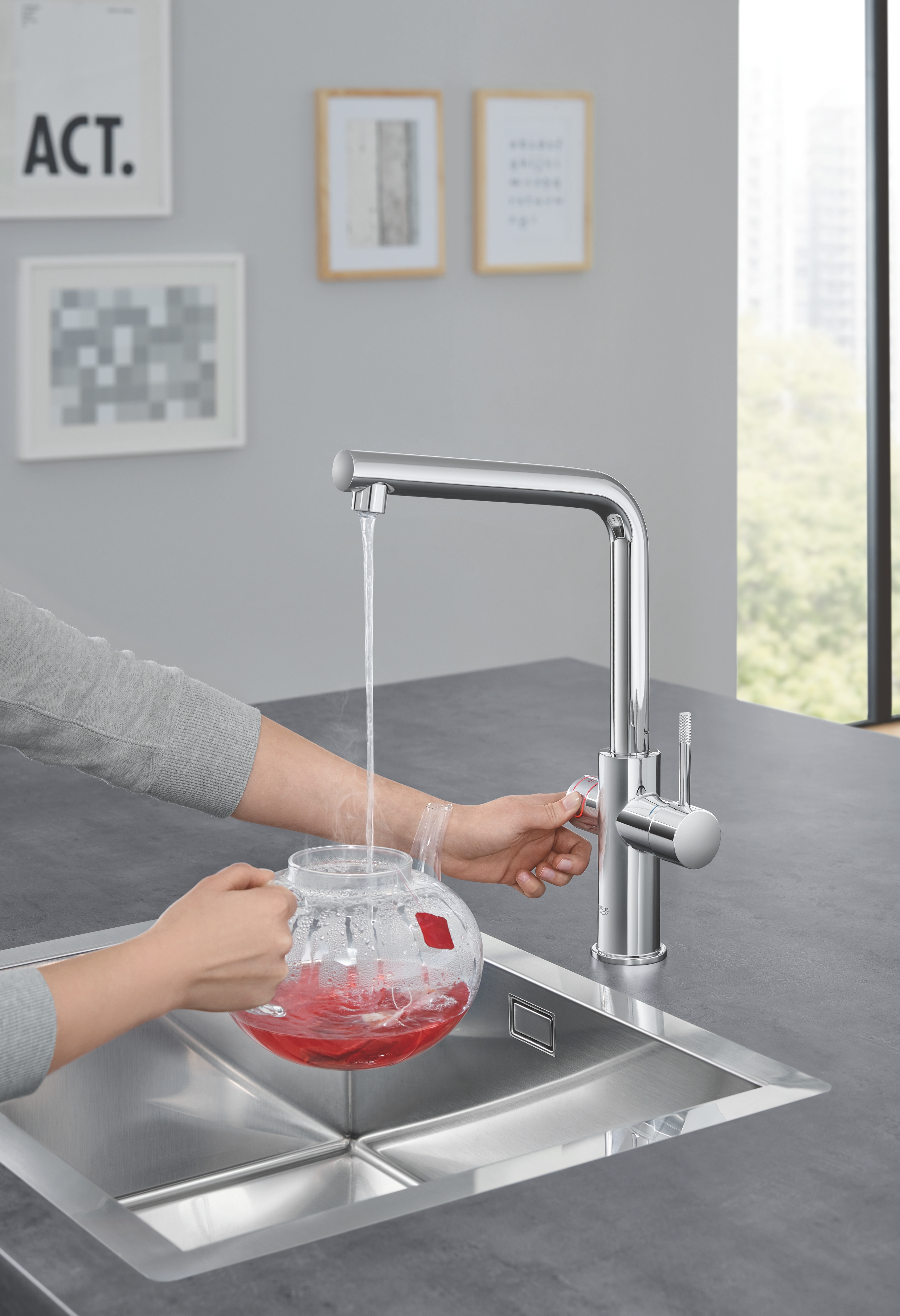 Смеситель для кухни Grohe Red 30325001 хром
