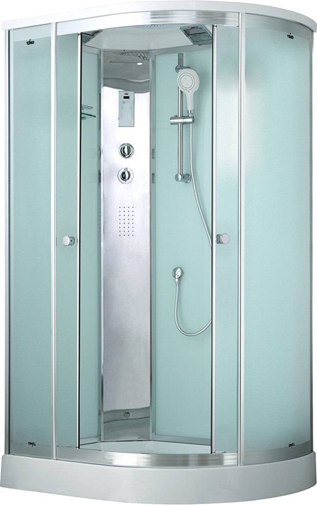Душевая кабина Timo Comfort T-8802 L F 120x85x220 профиль хром глянцевый, стекло матовое