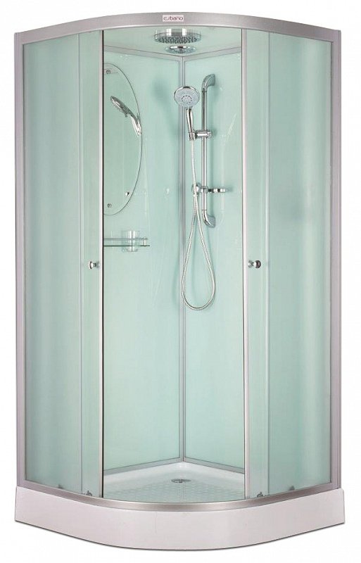 Душевая кабина Esbano ESKB100CR 100x100x210см, профиль хром матовый, стекло рифленое