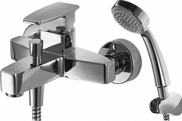 Смеситель для ванны с душем Bravat Riffle F672106C-01 хром