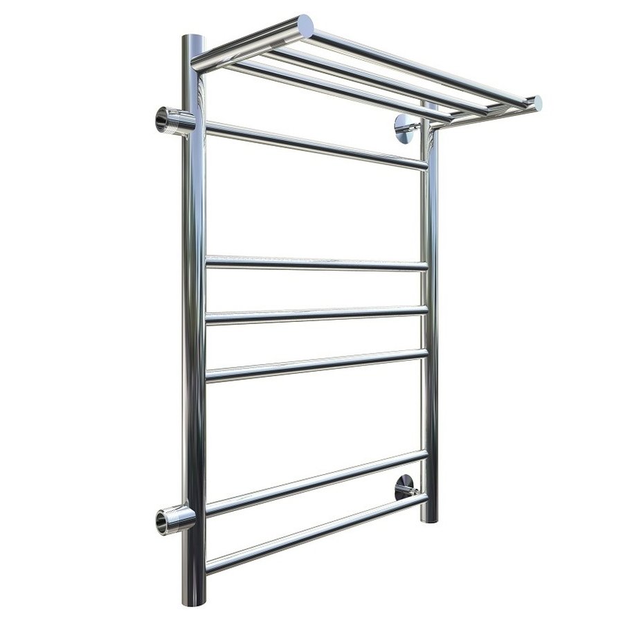 Полотенцесушитель водяной Тругор Аспект серия 3 73,6х40 хром, с полкой, подключение левое