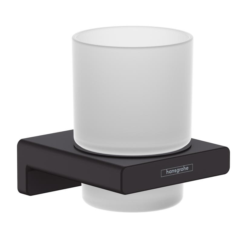 Стакан для ванной Hansgrohe AddStories 41749670 черный матовый