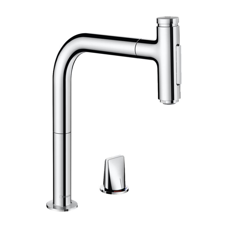 Смеситель для кухни Hansgrohe Metris Select M71 73818000 хром