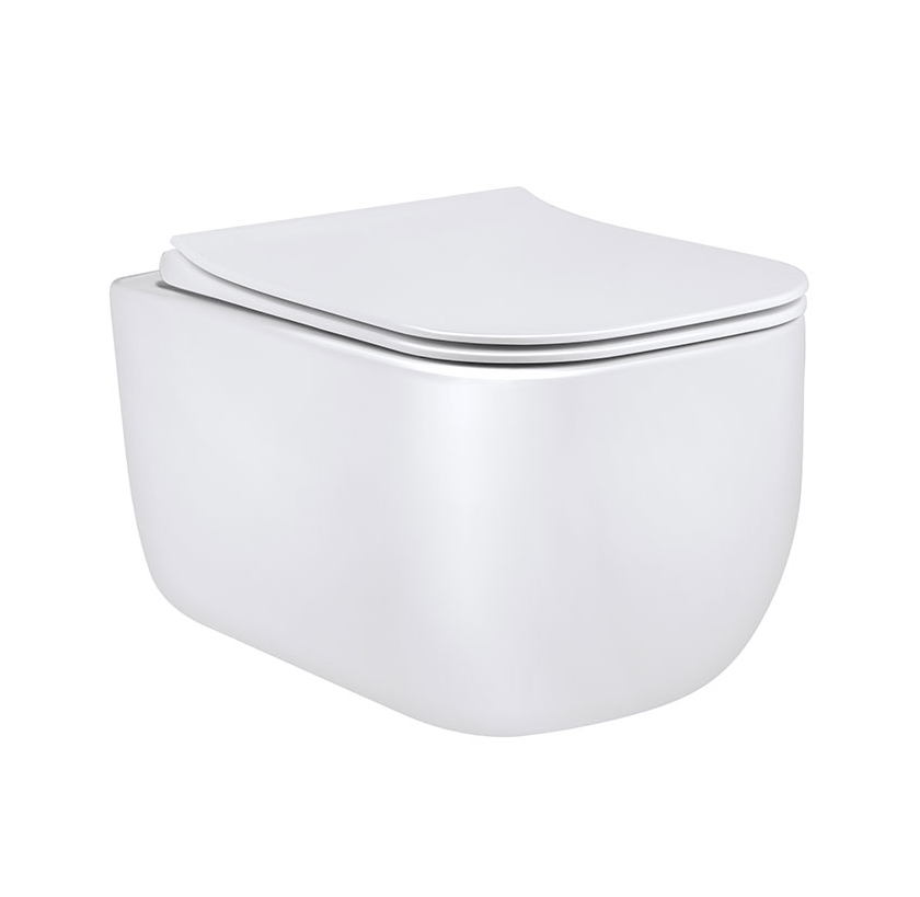 Унитаз подвесной безободковый Vincea Form VT1-35 белый, с сиденьем микролифт