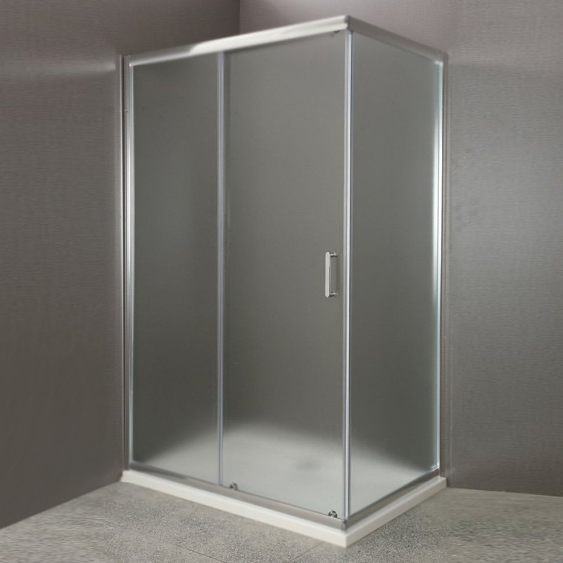 Душевой уголок BelBagno Uno AH-1 110x80 профиль Хром стекло прозрачное