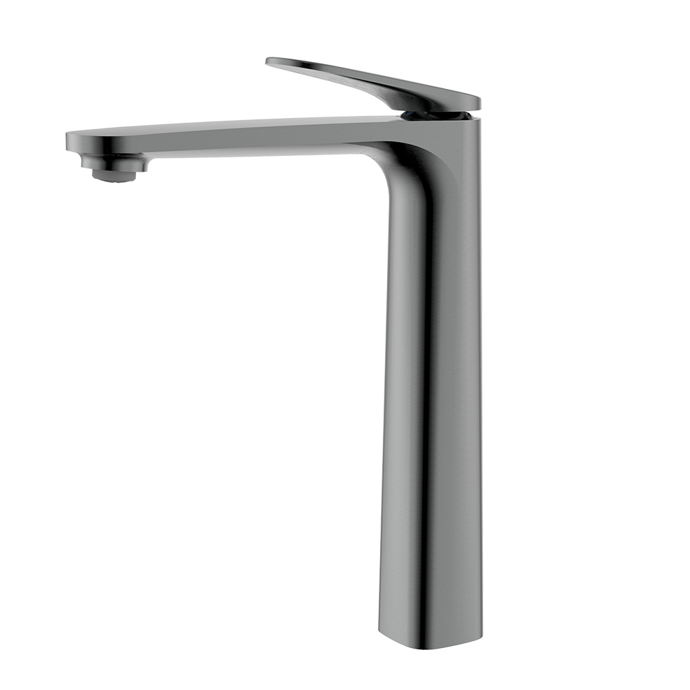 Смеситель для раковины AQUAme Imola AQM6714GM вороненая сталь