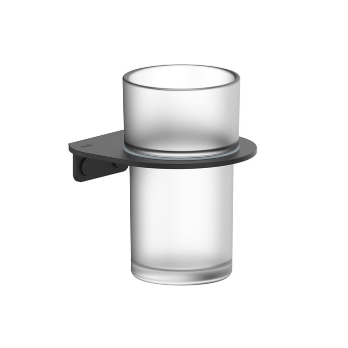 Стакан IDDIS Noa NOABLG0i45 черный матовый