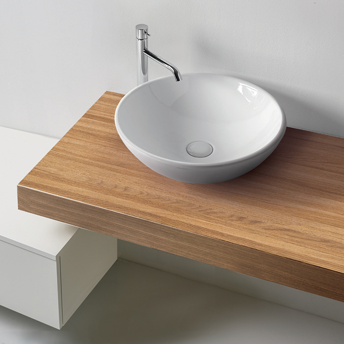 Раковина накладная 46см Kerasan Ciotola 430301 белый