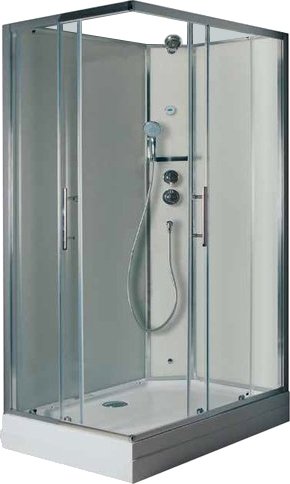 Душевая кабина Timo Ilma ILMA-102 R 120x80x225 профиль черный матовый, стекло прозрачное