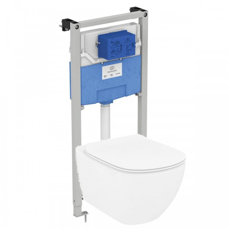 Промо-комплект 3 в 1 подвесной унитаз с инсталляцией Ideal Standard PROSYS TESI AquaBlade® T3868V1